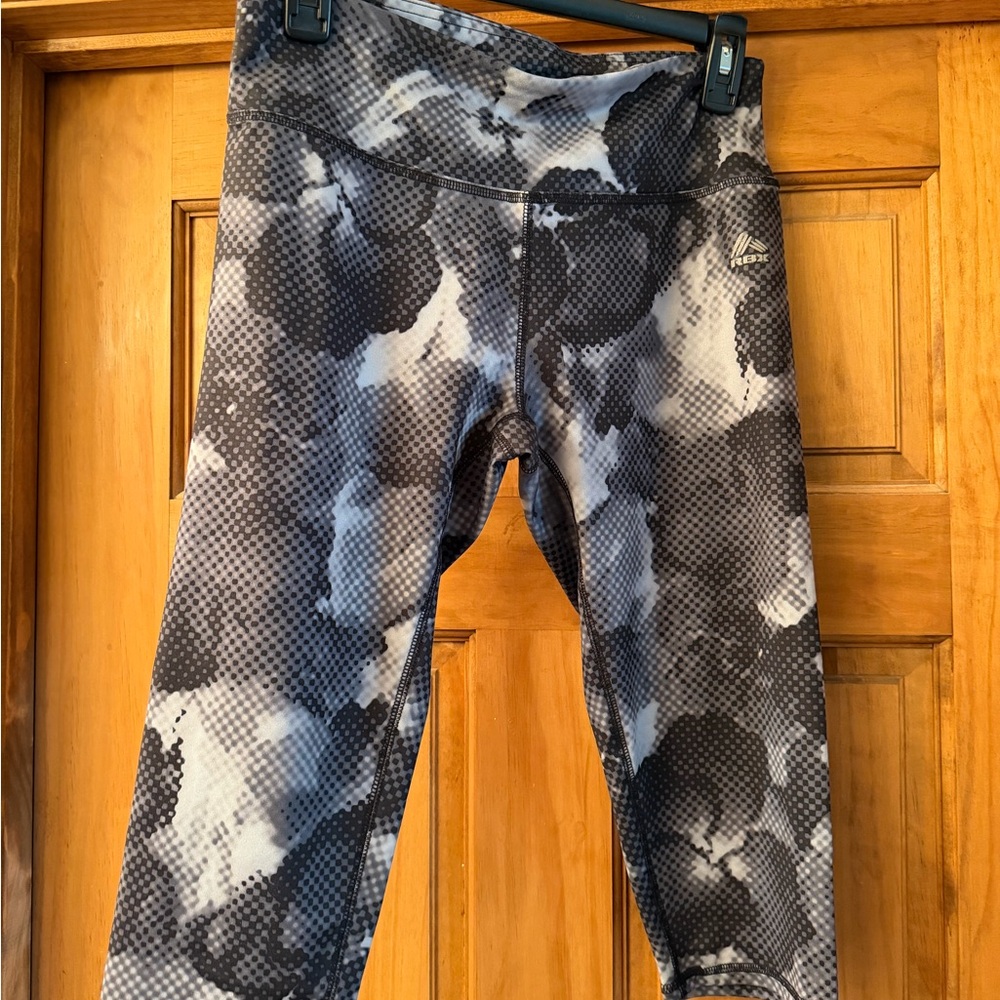 RBX Black and White Abstract Leggings